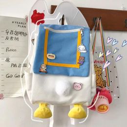 Backpack Japanese Schoolbag Female Harajuku Cute Girls Middle School Students Ins Canvas