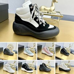 Designer Womens Casual Shoes Top Quality sneakers ivory black wool suede calfskin calfskin packshot artistique Footwear