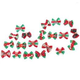 Dog Apparel 20pcs Hair Bows Cute Bowknot Ties Christmas Headdress