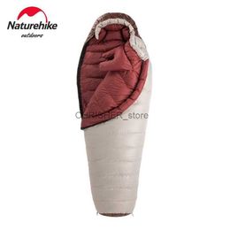 Sleeping Bags Naturehike SnowBird Winter Outdoor Mummy Sleeping Bag Ultralight Portable Camping Duck Down Keep Warm Lazy BagL231226