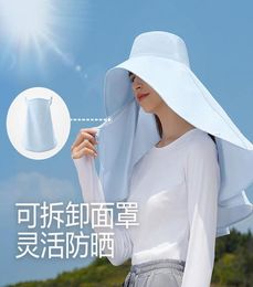 Wide Brim Hats Shawl Sunscreen Women039s Big Sun Hat UPF 1000 Bucket With Neck Cover Full Protection UV Beach HatWide WideWide7363701