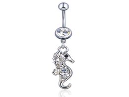 D0282 2 Colours The Seahorse style Belly Button Navel Rings with mix5735055