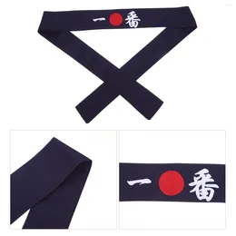 Bandanas Japanese Hair Band Black Ties For Men Clip On Breathable Headband Japanese-style