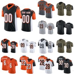 Team Football 23 Dax Hill Jersey Kids Man Woman 21 Mike Hilton 33 Nick Scott 27 Battle 89 Drew Sample 6 Jake Browning 30 Chase Brown 28 Joe Mixon Turn Back The Clock