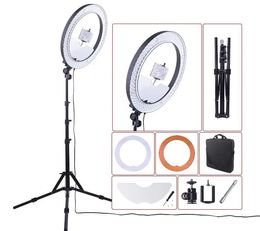 Lighting Camera Photo Studio Phone Video 55W 240PCS LED Ring Light 5500K Photography Dimmable Makeup Ring Lamp With 180CM Tripod LLFA