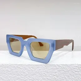 Sunglasses 2024 Maske F3 Square Stylish Acetate Durable Matte Designer Germany Brand Uv400 Eyeglasses Women Handmade