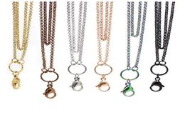 WholePanpan 32 inches Stainless steel rolo chain floating locket chains necklace chain14344753