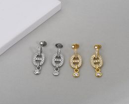 Stone Earrings for Lady Woman Fashion Design Ear Studs Womens Party Gift Eardrop Top Quality with Stamps7599521