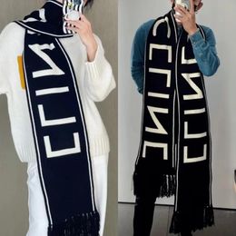 Scarves Women Man Scarves Designer Classic Black Scarf fashion brand 100% Cashmere Scarves For Winter Womens and mens Long Size 180x30cm C