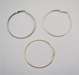 10pcs 60mm silver goldgun black Earring Hook Large Ring Large Circle Earrings Pendant DIY Jewelry Finding1111663