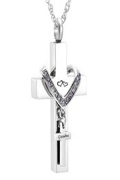 Memorial Jewellery Stainless Steel Cross for grandma Memorial Cremation Ashes Urn Pendant Necklace Keepsake Urn Jewelry4990307