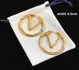 Designer Gold Earrings For Women Luxury Fashion Letters Hoop Earrings Ladies Jewelry Ear Studs Earring With Box Womens Hoops Earri1525092