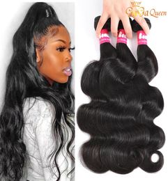 Raw Indian Virgin Human Hair Body Wave Bundles Natural Whole Vendor Brazilian 3 Bundle Deal Double Weft1522943
