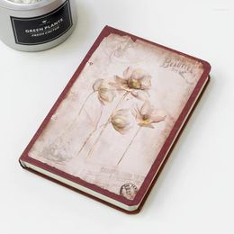 Vintage Flower Schedule Yearly Diary Weekly Monthly Daily Planner Paper Notebook Book Stationery School-supplies