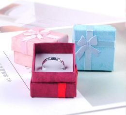 Jewelry Storage Paper Box Multi colors Ring Stud Earring Packaging Gift Box For Jewelry 443 G1909103368