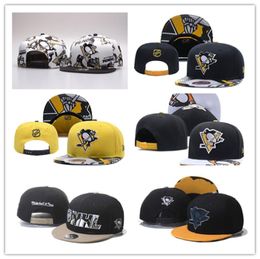 Pittsburgh P e n g u i n s Snapbacks Ball Hats Fashion Street Headwear adjustable size Hockey lover custom football baseball cap3469708