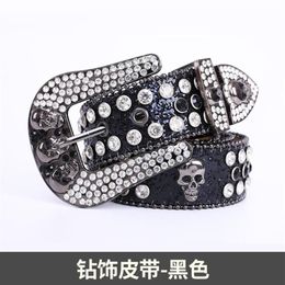 Belts 2022 Designer Belt Bb Simon For Men Women Shiny Diamond The Trojan Red Jet Ab Cintura Uomo Boosluxurygoods Drop Delivery Fas289q