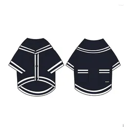 Dog Apparel Sailor's Striped Shirt Sweater Clothes Designer Luxury Winter For Dogs Pet