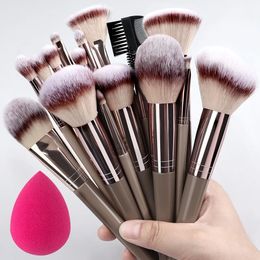 3 32st Makeup Brush Set Professional Super Soft Detail Brush Foundation Concealer Eyeshadow Women Beauty Tool 231226