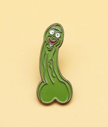 Creative Penis Dick Shaped Enamel Pins Funny Cartoon Metal Brooch Women Men Backpack Bag Hat Shirt Lapel Badge1171838