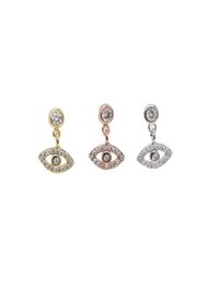 925 sterling silver cute evil eye charm dangl earring elegance danity silver Jewellery round cz eye drop elegance women jewelry7979028