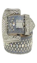 Fashion Belts for Women Designer MensSimon rhinestone belt with bling rhinestones as gift288R9575929