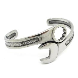Bangle Wholesale Lot Fashion Silver Colour Biker Tools Wrench Bracelet & Bangle Stainless Steel New Fashion Jewellery