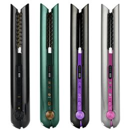 Straighteners High quality hair straightener plasma hair straightening beauty portable clip on curling iron