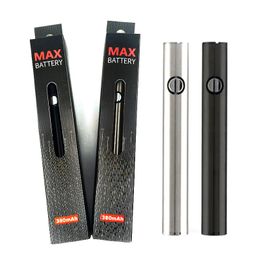 2024 Amigo Max Battery 510 Thread Preheating Batteries 380mAh Pen Adjustable Voltage VV for Itsuwa v9 Thick Oil Cartridge with USB Charger