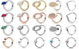 NEW 100% Authentic 925 Sterling Silver 20 Style Stackable Party Stars Rings For Women Original Silver Brand Jewellery Gifts3736325