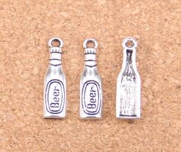 150pcs Antique Silver Bronze Plated beer bottle Charms Pendant DIY Necklace Bracelet Bangle Findings 246mm6708462