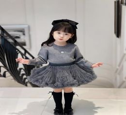 winter kids girls sets clothing toddler girl sweater with lace tutu 2pcsoutfit children suits clothes1229922