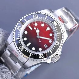 Men Watch Luxury D Blue SEA-DWELLER Ceramic Bezel 44mm Stainless Steel Glide Lock Solid Automatic Black Diver Mens Designer Master Watches deep Wristwatches Rol4