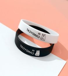 Trendy Letters Printed Silicon Bracelet for Men Women Wide Rubber Wristbands Motivational Sports Bracelets Bangles Gift Pulsei82643378164