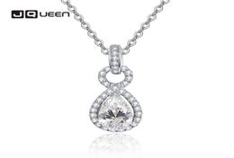 7*10mm 2.8ct Teardrop-shaped Zircon Pave Small Diamonds Pendant S925 Silver Necklace Chain Women Wedding Gift Jewelry Chains5366690