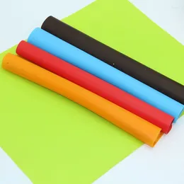 Table Mats 1pc 40x30cm Candy Colour Silicone Coasters Baking Placemat Baby Desk Mat Western Dinner