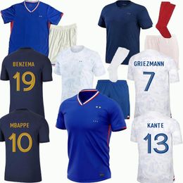 2024 2023 French club Full Sets soccer jerseys BENZEMA 22 23 24 GIROUD MBAPPE GRIEZMANN SALIBA PAVARD KANTE Maillot de foot equipe football shirt