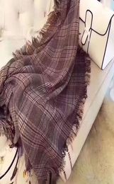 Women Autumn Winter B Scarf Lady Cashmere Feeling Muffler Fall Large Blanket Classic Plaid Shawl Soft Warm Wrap3572426
