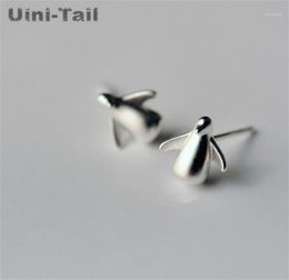 Stud UiniTail 925 Sterling Silver Cute Little Penguin Earrings Korean Fashion Tide Flow Hypoallergenic High Quality Jewelry18813036