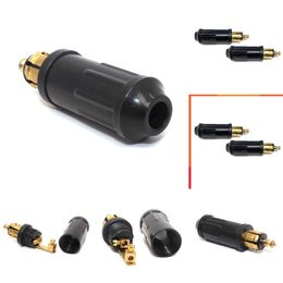 Car New New DIY DIN Hella Male Plug Powerlet Plug European Type 12v Cigarette Lighter Adapter Connector Fits BMW Motorcycles