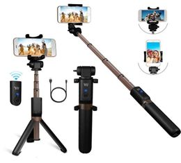 Bluetooth Extendable Selfie Stick with Wireless Remote Shutter Monopods Tripod Stand for iPhone Samsung S10 Huawei Xiaomi Phone Sm9690992