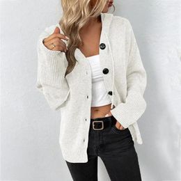 Women's Blouses Lady Spring Top Soft Knitted Hooded Cardigan For Women Warm Stylish Single-breasted Sweater Coat With Drawstring Detailing
