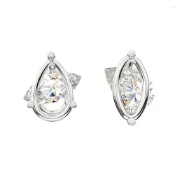 Dangle Earrings Toggler Women's 925 Sterling Silver Stud Simple Elegant Small Compact Rhinestone Light Luxury Exquisite