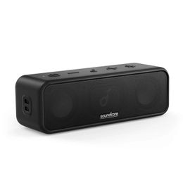 Speakers Soundcore 3 by Anker Soundcore Bluetooth Speaker with Stereo Sound 24H Playtime IPX7 Waterproof Pure Titanium Diaphragm Driv