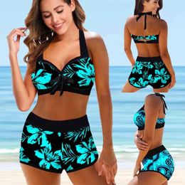 Wear Women Beachwear Swim Bikinis Swimwear Bathing Suit Two Pieces Bikini Set Swimsuits Printed Beach Summer Swimdress Plus Size