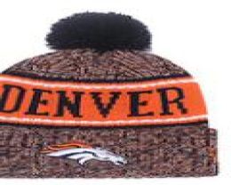 Winter Den Beanie Sideline Cold Weather Sport Knit Hat Knitted Wool Adult Bonnet Warm baseball Cap DENVER Beanie 016092183