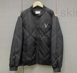 Men's Jackets Designer V black designer jacket men Victory Embroidery long sleeve luxury cotton-padded baseball jackets warm mens coat 1AQI