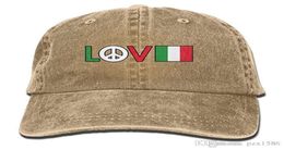 pzx Baseball Cap for Men and Women Peace Symbol Italian Flag Men039s Cotton Adjustable Jeans Cap Hat Multicolor optional9209333