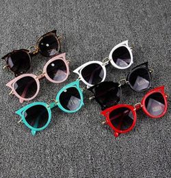Cat Eye Kids Sunglasses Boy Girl Fashion UV Protection Sun Glasses Simple Cute Eyeglasses Frame Child Eyewear Summer Beach Accesso5550098