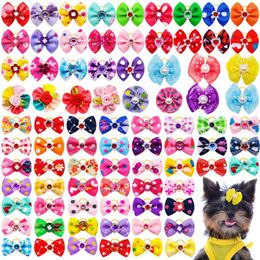 Dog Apparel 20/30pcs Fashion Cute Pet Hair Bows With Pearl Bowknot Diamond Grooming Accessories For Small Dogs Products